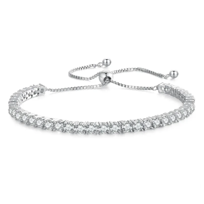 (image for) Pandora Style Fine Moissanite Bracelet - MSB005 - Product Image