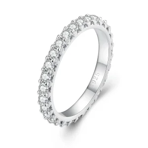 (image for) Pandora Style Fine Moissanite Diamond Ring - MSR028