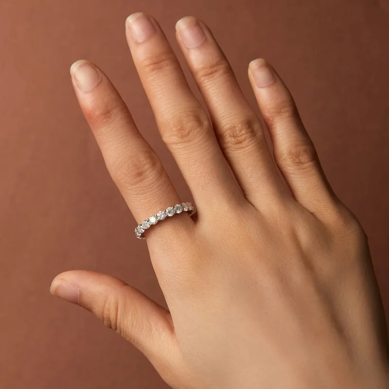 (image for) Pandora Style Fine Moissanite Ring - MSR029 - View 6