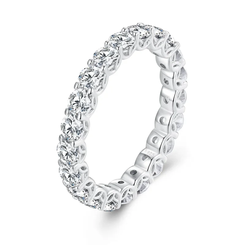 (image for) Pandora Style Fine Moissanite Ring - MSR029 - Product Image