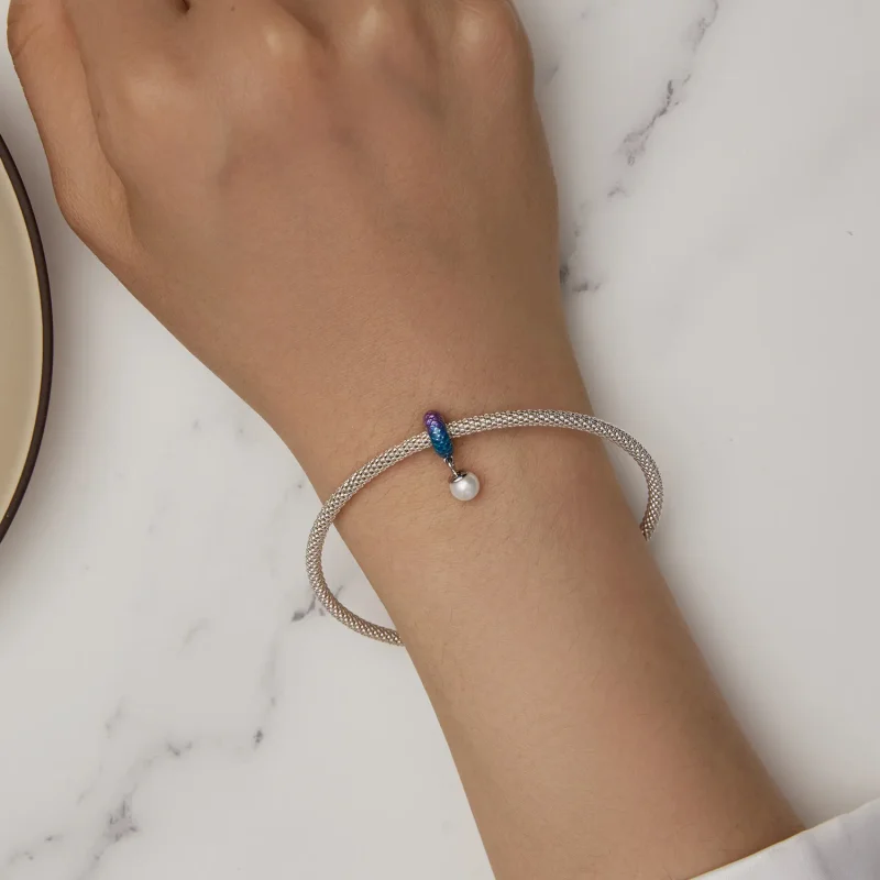 (image for) Pandora Style Fish Scales Spacer Charm - BSC875 - View 5