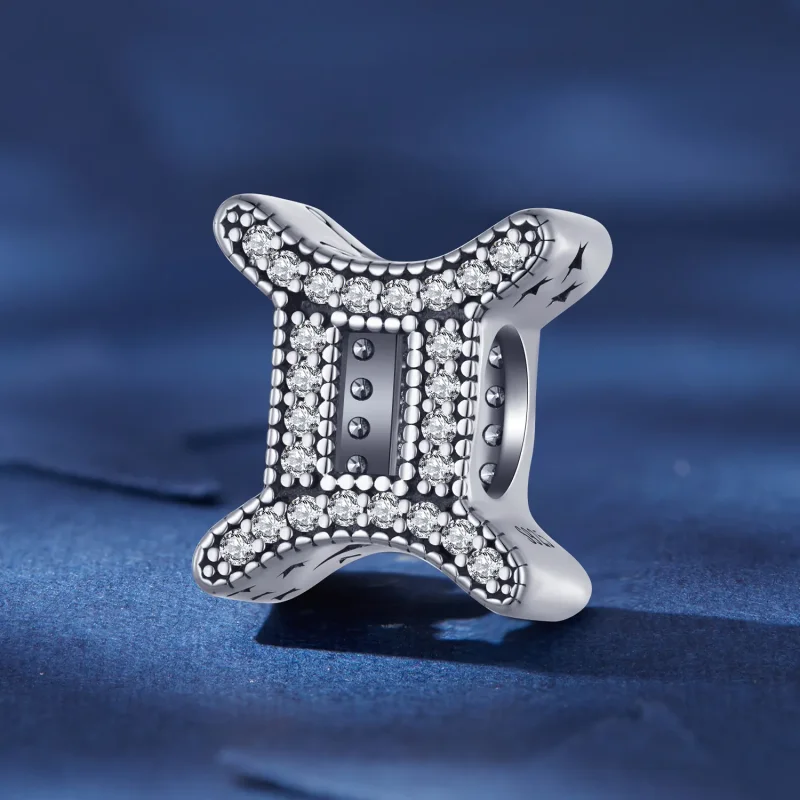 (image for) Pandora Style Gemini Lucky Zodiac Charm - SCC2516-3 - View 2