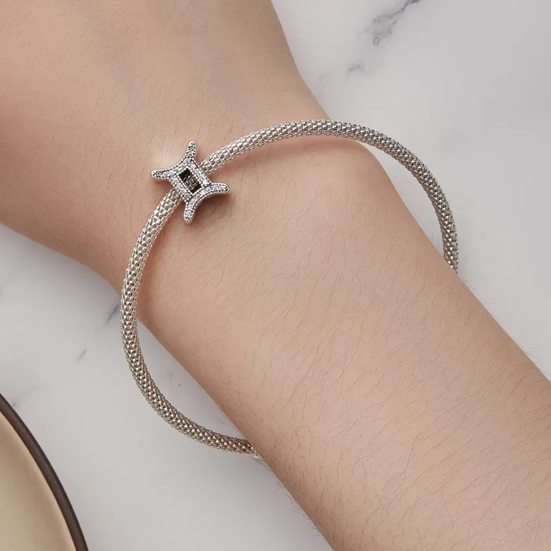 (image for) Pandora Style Gemini Lucky Zodiac Charm - SCC2516-3 - View 6