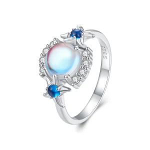 (image for) Pandora Style Gradient Moonstone Starfish Ring - BSR446