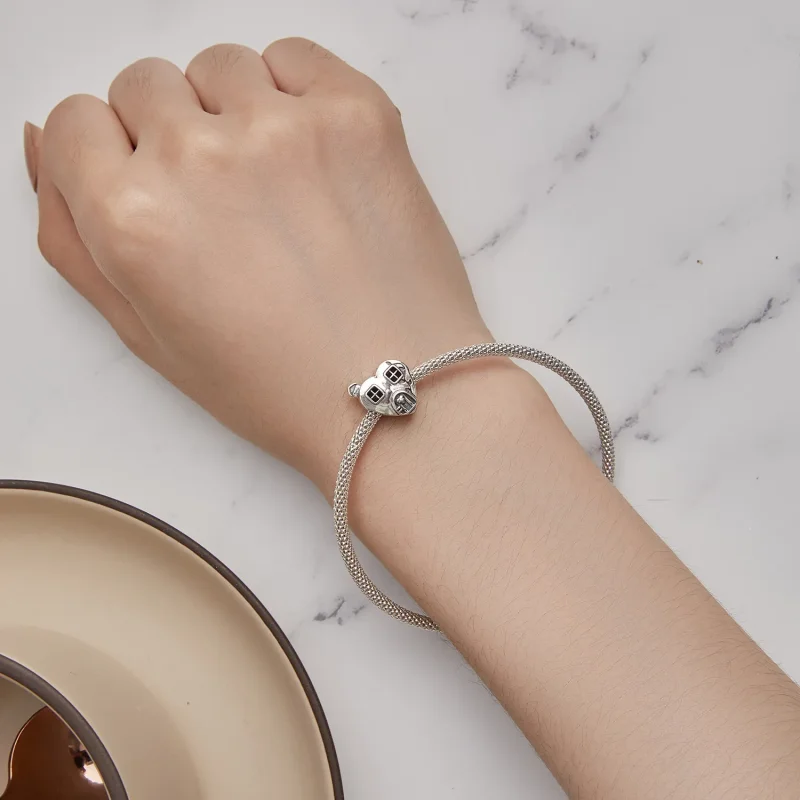 (image for) Pandora Style Heart Shaped House Charm - BSC871 - View 6