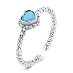 (image for) Pandora Style Heart-Shaped Open Ring - SCR927