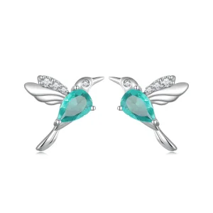 (image for) Pandora Style Hummingbird Stud Earrings - BSE849