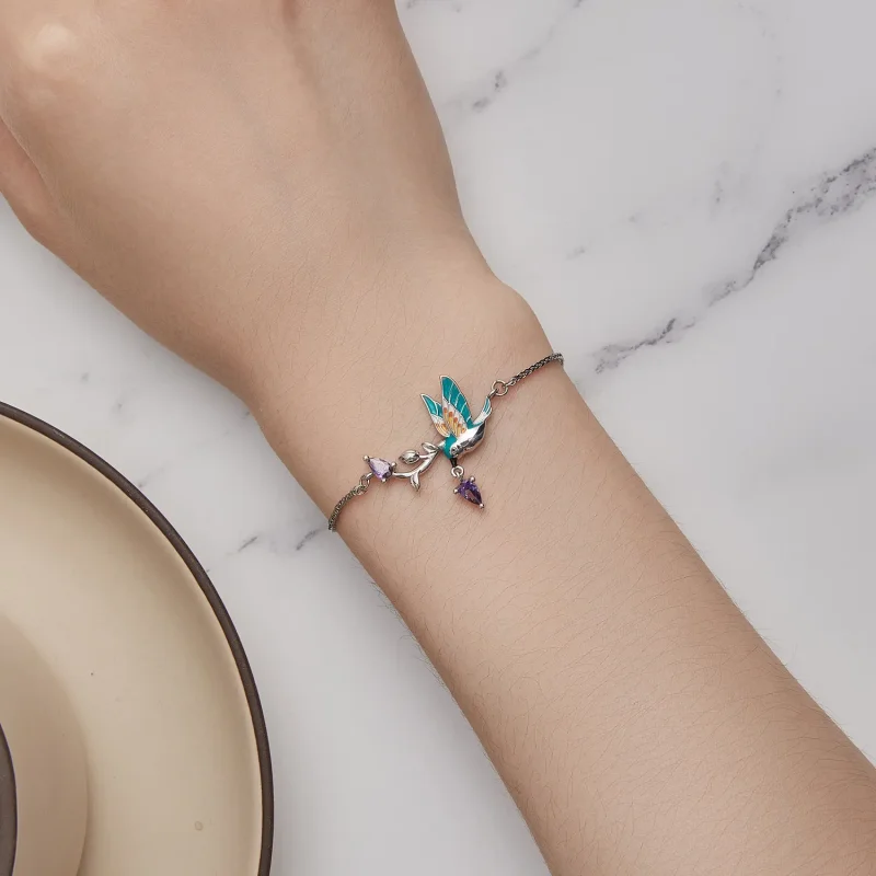 (image for) Pandora Style Kingfisher Bracelet - BSB126 - View 6