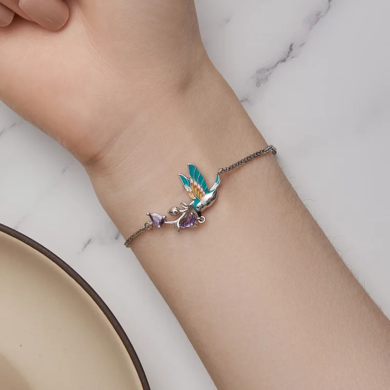 (image for) Pandora Style Kingfisher Bracelet - BSB126 - View 7