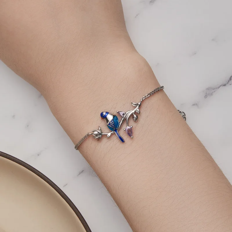 (image for) Pandora Style Kingfisher Bracelet - BSB127 - View 5