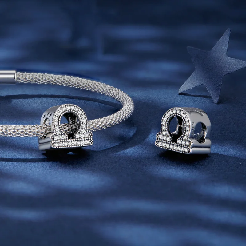 (image for) Pandora Style Libra Lucky Zodiac Charm - SCC2516-7! - View 4