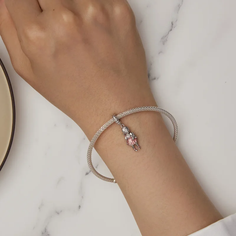 (image for) Pandora Style Little Girl Pendant Charm - BSC878 - View 5