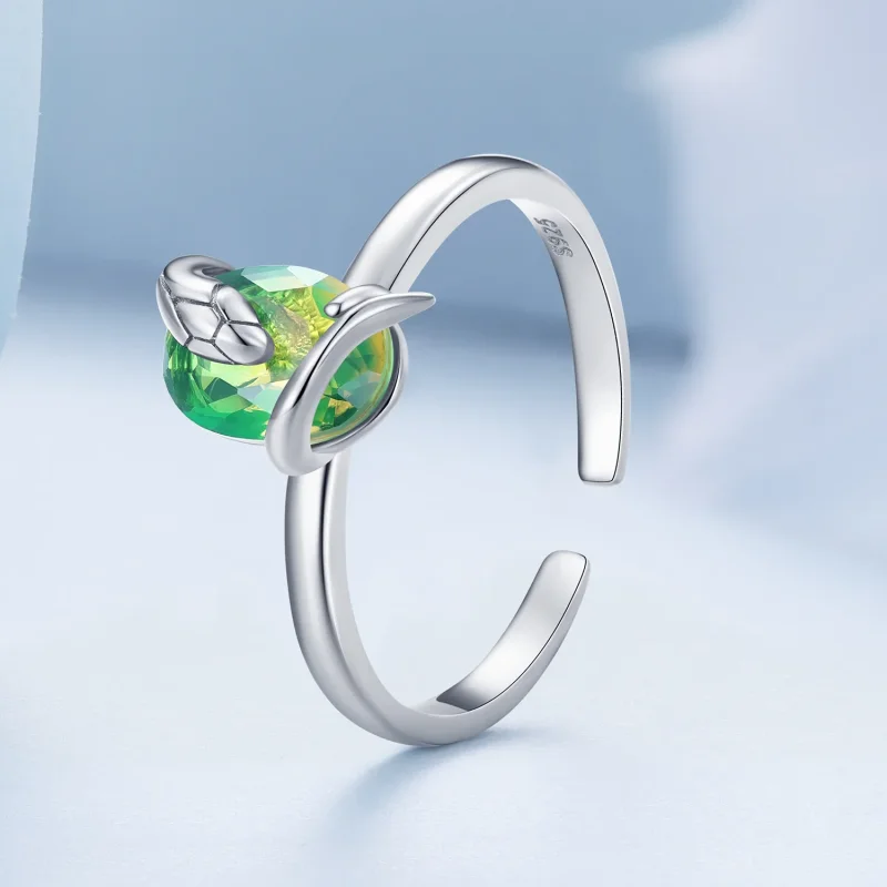 (image for) Pandora Style Little Snake Open Ring - BSR431 - View 2