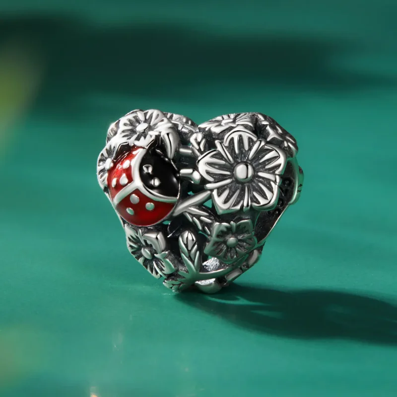(image for) Pandora Style Lucky Ladybug Charm - SCC2524 - View 2