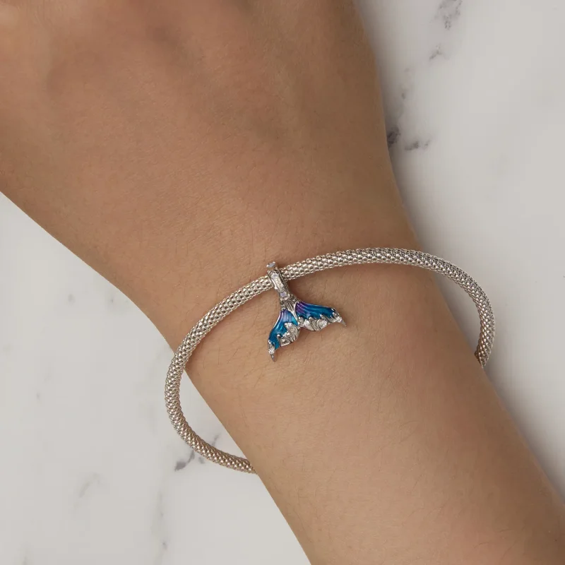 (image for) Pandora Style Mermaid Tail Charm - BSC876 - View 6