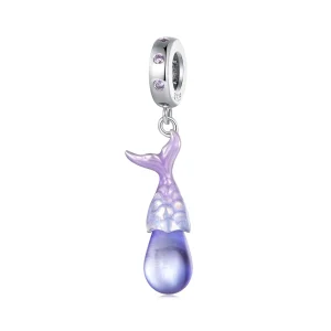 (image for) Pandora Style Mermaid Tears Pendant Charm - BSC874