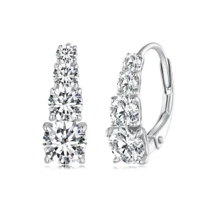(image for) Pandora Style Moissanite Hoops Earrings - MSE023