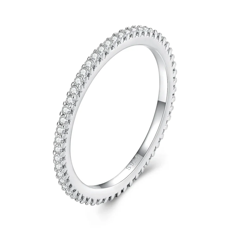 (image for) Pandora Style Moissanite Ring - MSR027 - Product Image
