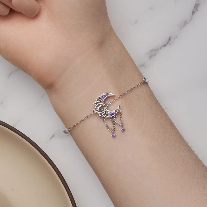 (image for) Pandora Style Moon Dream Catcher Bracelet - BSB125 - View 7