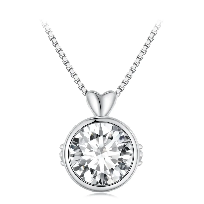(image for) Pandora Style Necklace with 1 Carat Moissanite - MSN013 - Product Image