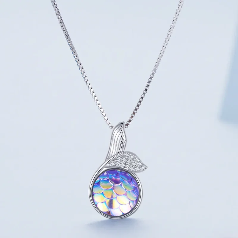 (image for) Pandora Style Necklace with Fishtail - BSN326 - View 3