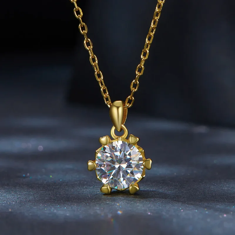 (image for) Pandora Style Necklace with Luxury Moissanite - MSN006-B - View 3