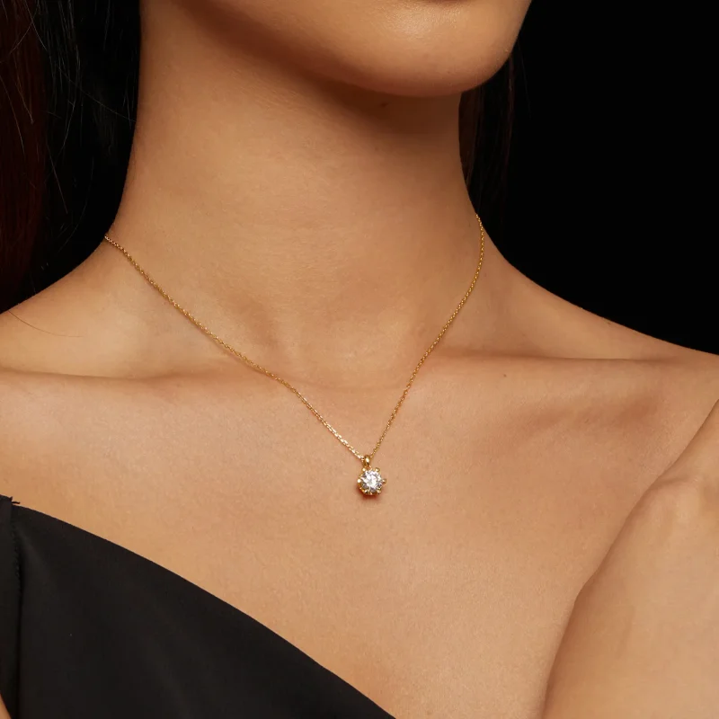 (image for) Pandora Style Necklace with Luxury Moissanite - MSN006-B - View 6