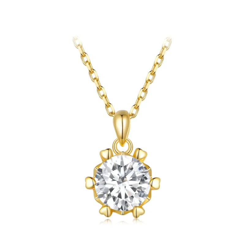 (image for) Pandora Style Necklace with Luxury Moissanite - MSN006-B - Product Image
