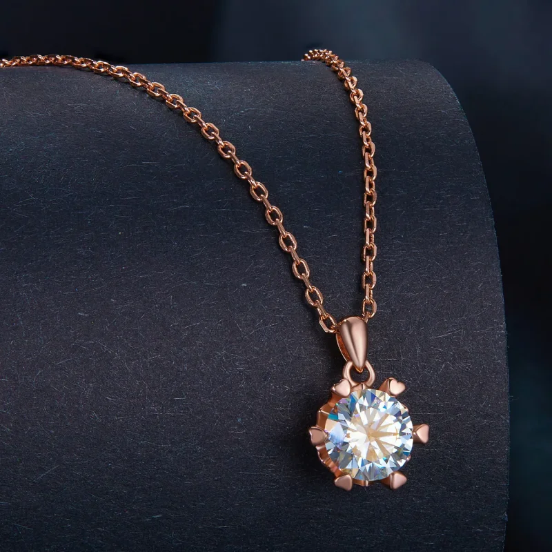 (image for) Pandora Style Necklace with Luxury Moissanite - MSN006-C - View 2