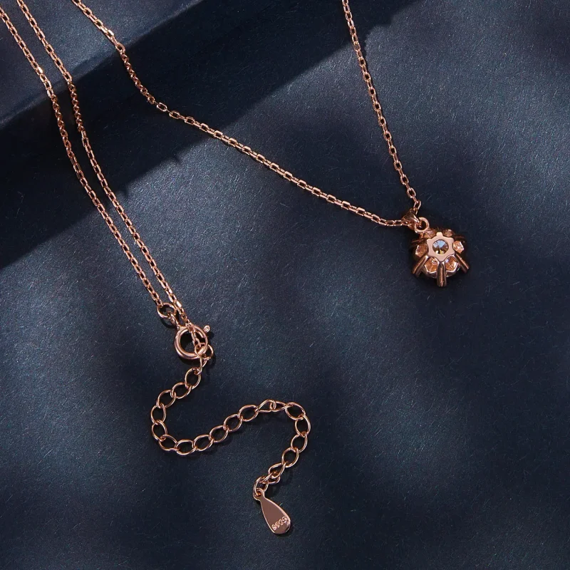 (image for) Pandora Style Necklace with Luxury Moissanite - MSN006-C - View 4