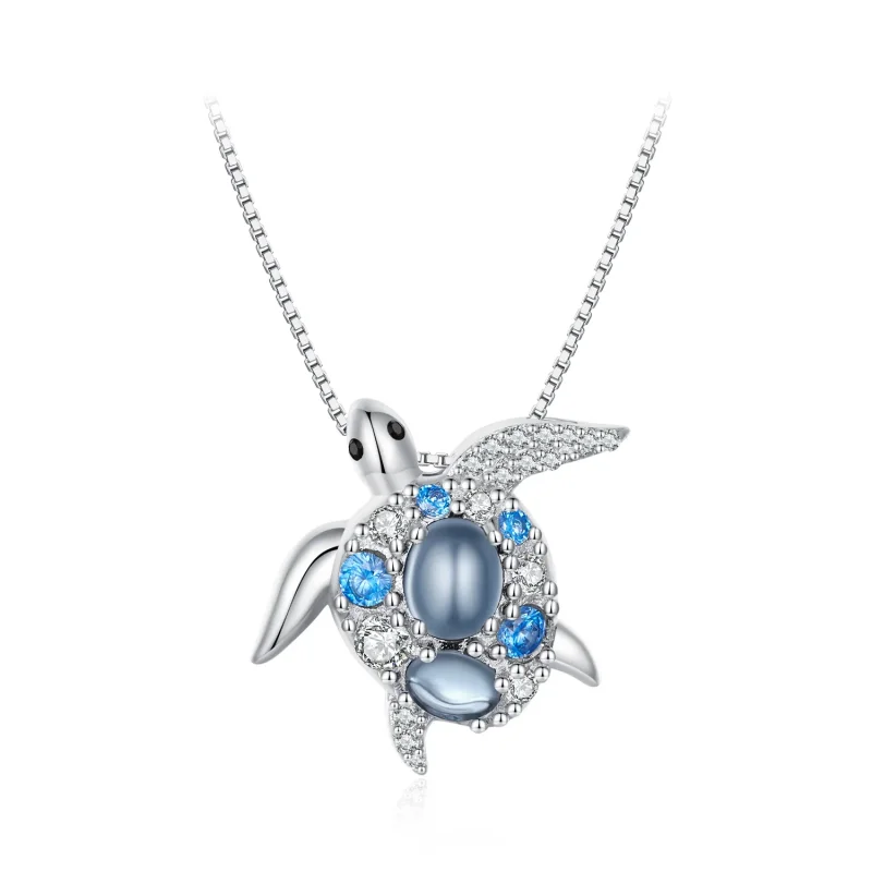 (image for) Pandora Style Necklace with Sea Turtle - BSN331 - Product Image