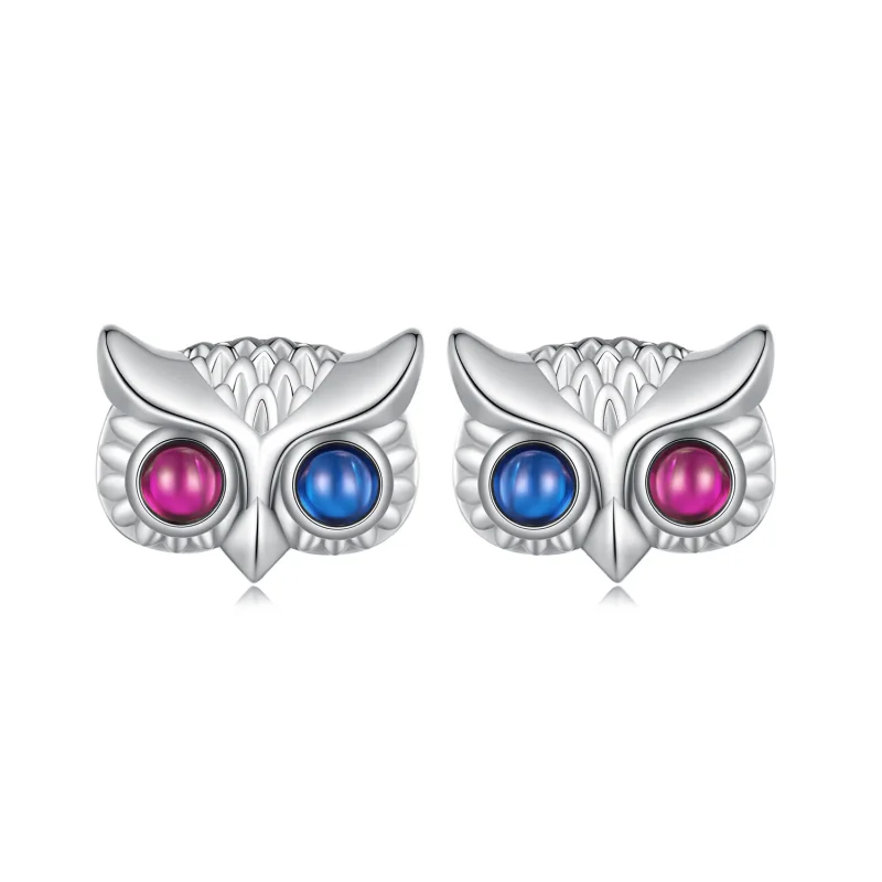 (image for) Pandora Style Owl Stud Earrings - SCE1602 - Product Image