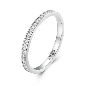 (image for) Pandora Style Pave Moissanite Ring - MSR030