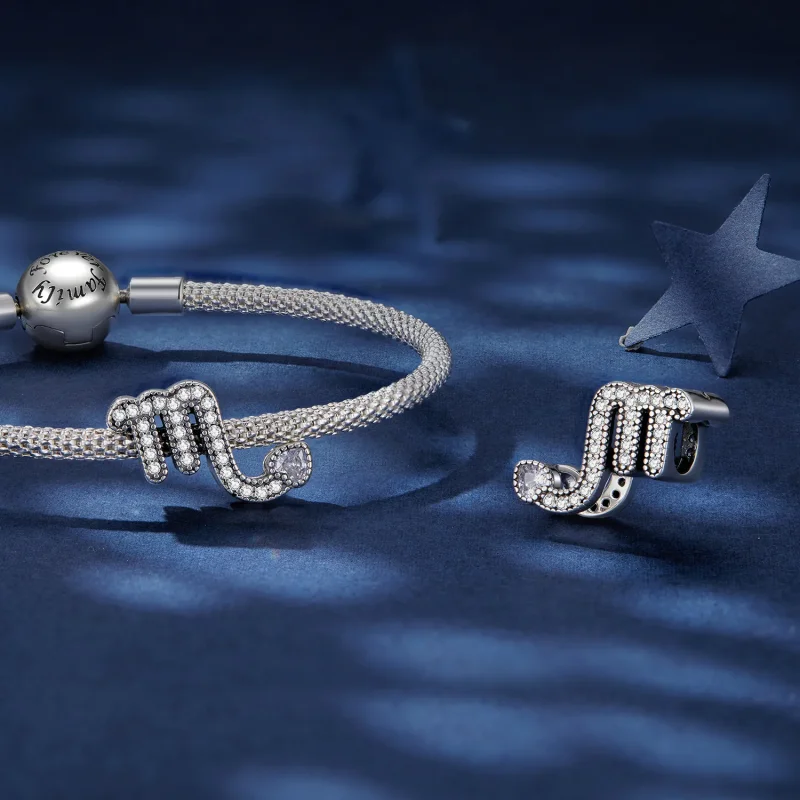 (image for) Pandora Style Scorpio Lucky Zodiac Sign Charm - SCC2516-8 - View 4