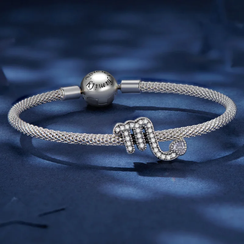 (image for) Pandora Style Scorpio Lucky Zodiac Sign Charm - SCC2516-8 - View 5