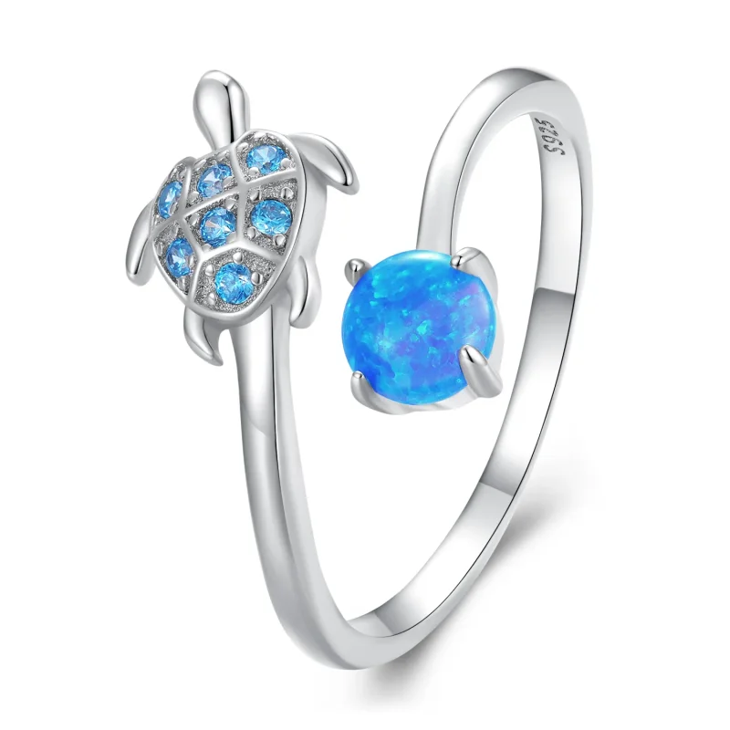 (image for) Pandora Style Sea Turtle Ring - SCR928 - Product Image