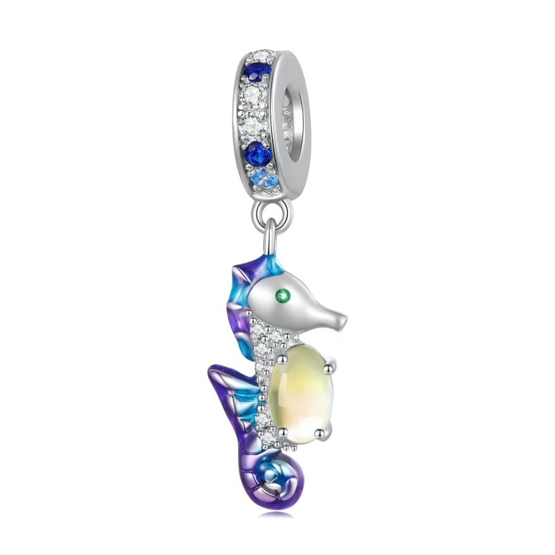 (image for) Pandora-style Seahorse Pendant Charm - BSC850 - Product Image