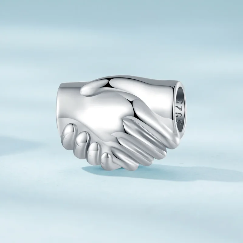 (image for) Pandora Style Shake Hands Charm - SCC2521 - View 2