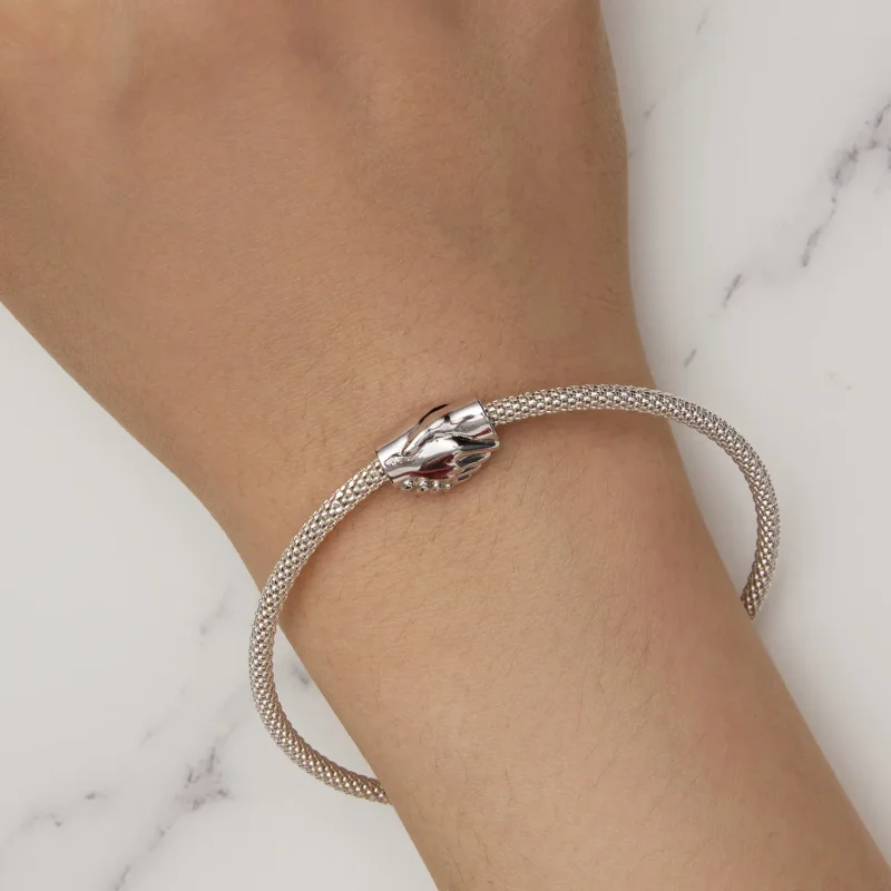 (image for) Pandora Style Shake Hands Charm - SCC2521 - View 7