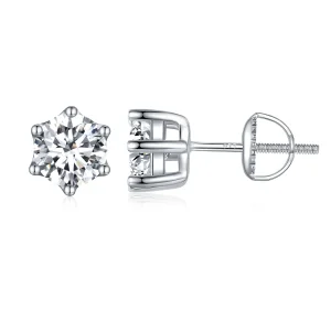 (image for) Pandora Style Shiny Zircon Stud Earrings - BSE615-6L