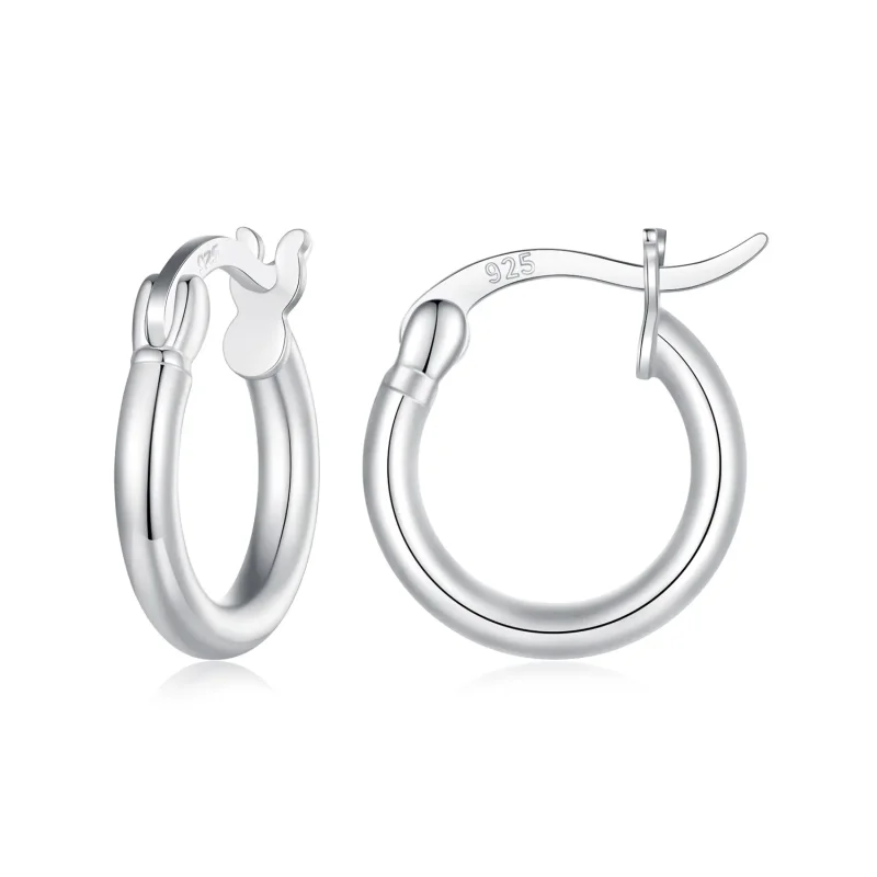 (image for) Pandora Style Small Circle Hoops Earrings - SCE1608-S - Product Image