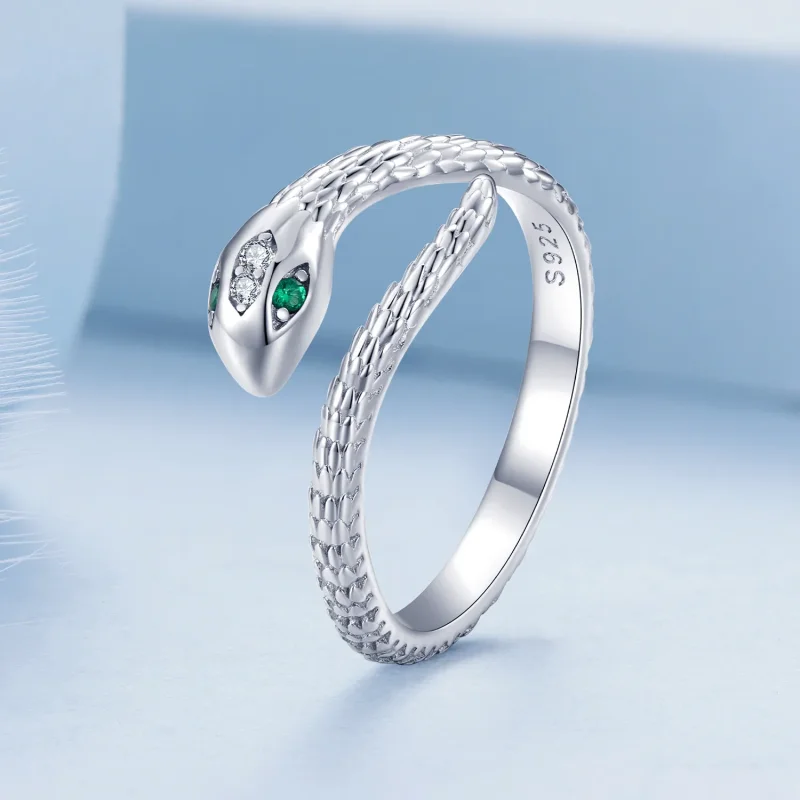 (image for) Pandora Style Snake Open Ring - BSR440 - View 2