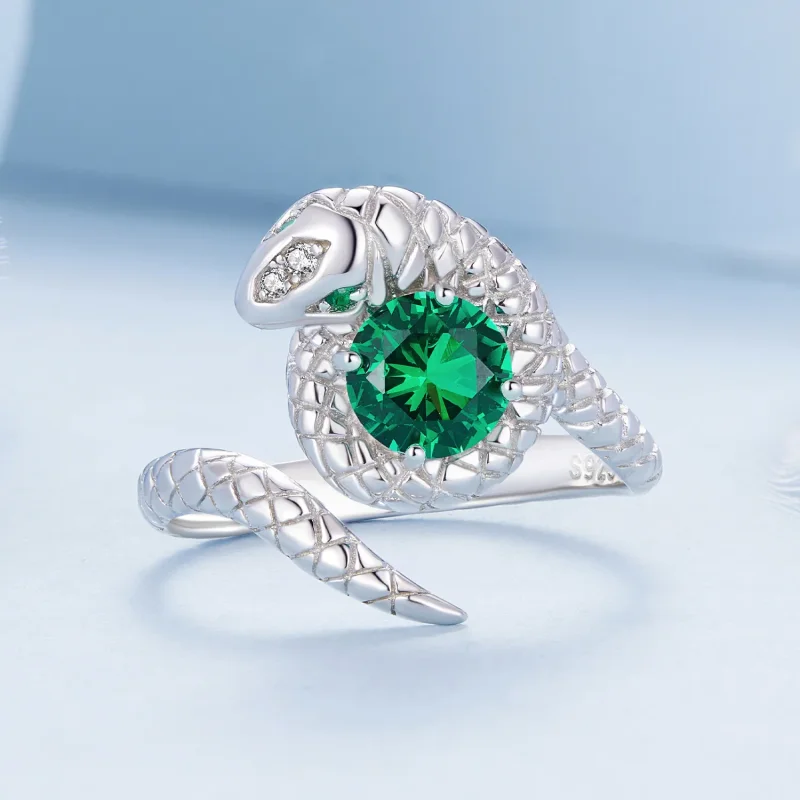 (image for) Pandora Style Snake Open Ring - BSR441 - View 3