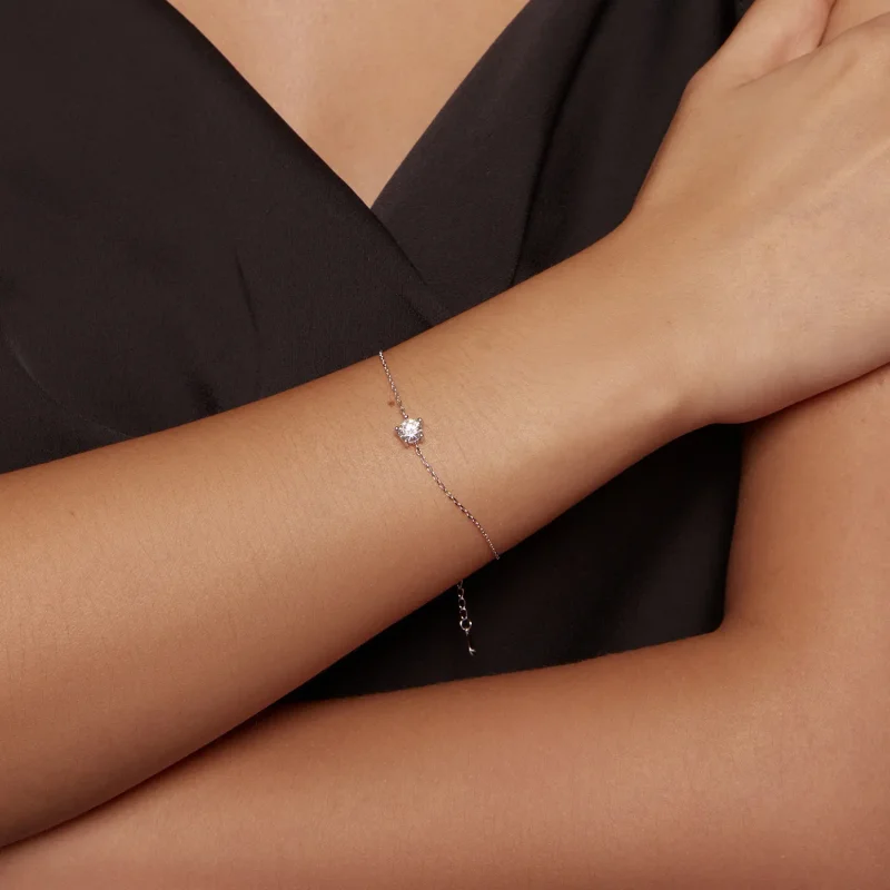 (image for) Pandora-style Sparkle Moissanite Bracelet - MSB001 - View 7