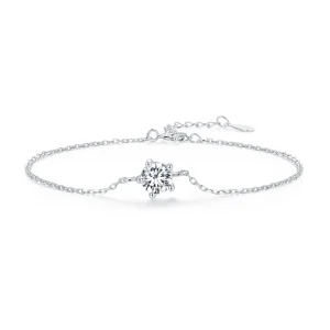 (image for) Pandora-style Sparkle Moissanite Bracelet - MSB001