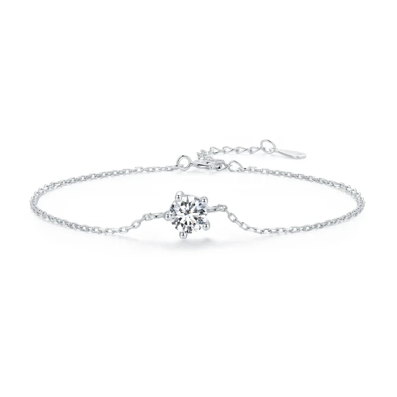 (image for) Pandora-style Sparkle Moissanite Bracelet - MSB001 - Product Image