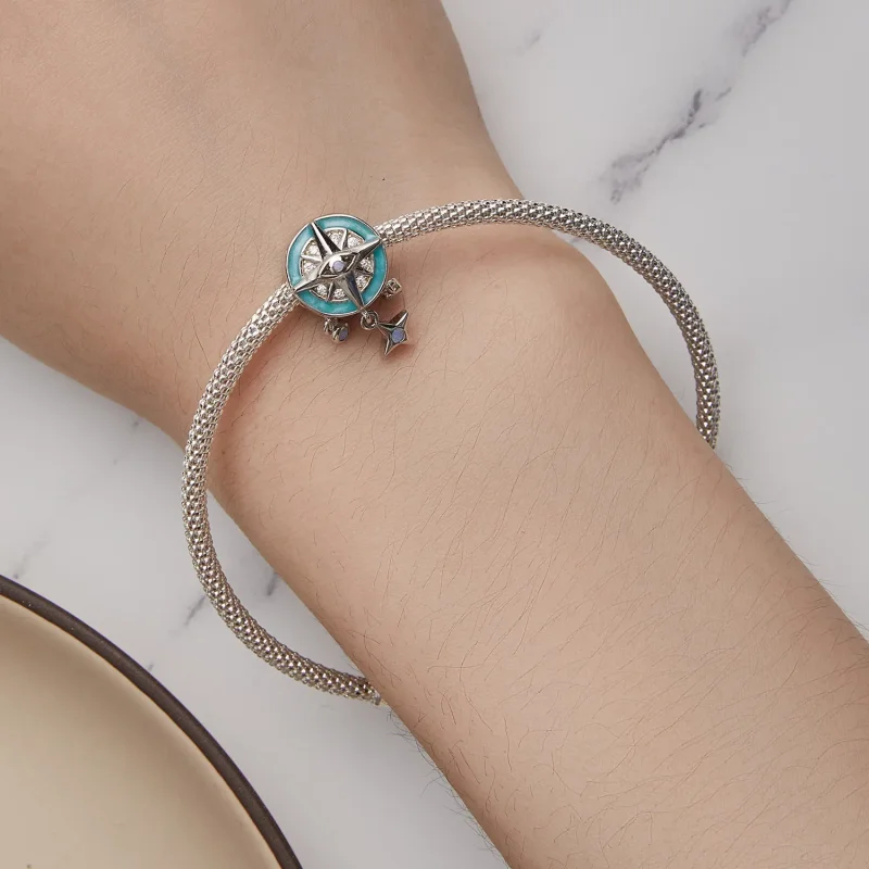 (image for) Pandora Style Star Compass Charm - BSC854 - View 5