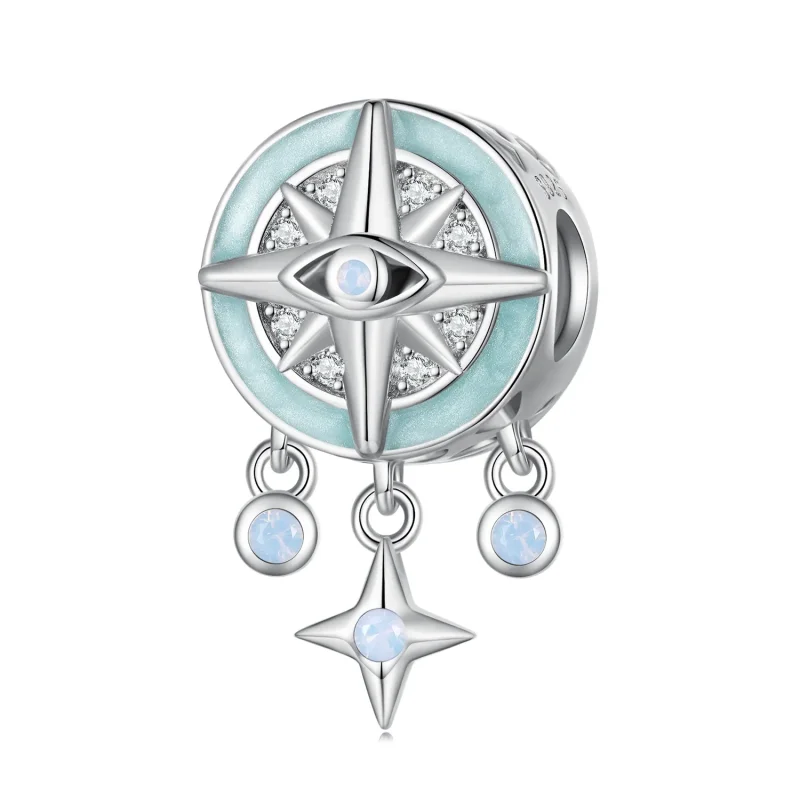 (image for) Pandora Style Star Compass Charm - BSC854 - Product Image