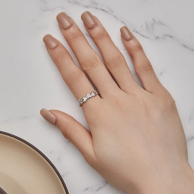 (image for) Pandora Style Starfish Shell Ring - BSR430 - View 4