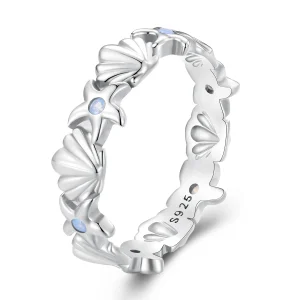 (image for) Pandora Style Starfish Shell Ring - BSR430